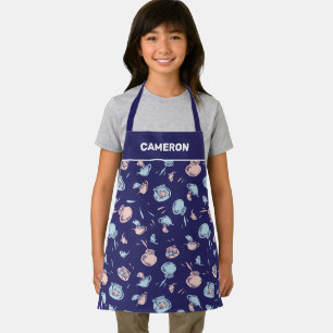 Tablier Chat Dans Le Casquette   Le Motif du poisson