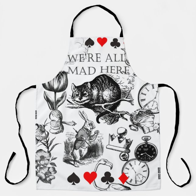 Tablier Chat de Cheshire classique alice au pays des merve (Recto)
