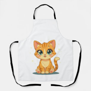 Tablier **Chat de Dessin Animé Mignon – Illustration de Ch