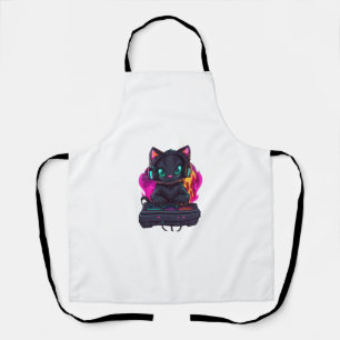 Tablier Chat de gamer effrayant