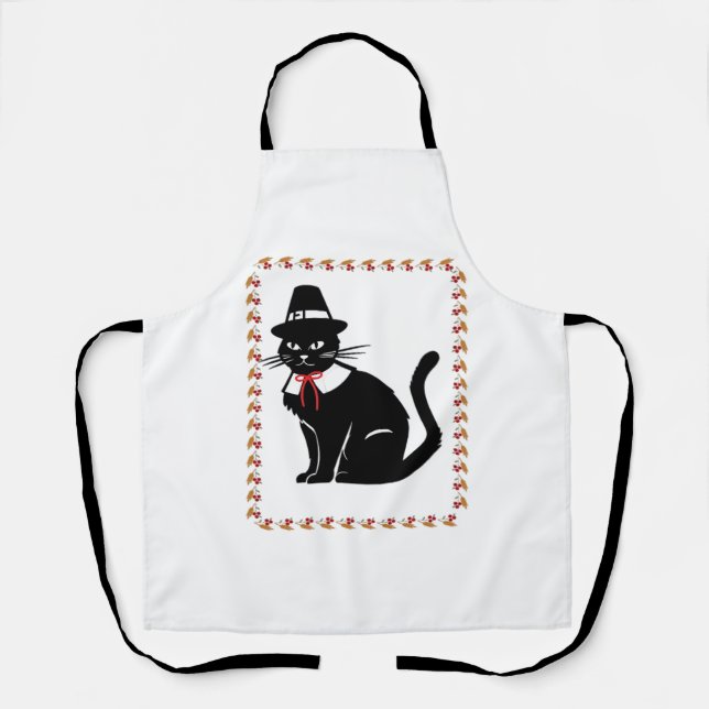Tablier Chat de pèlerin T-shirt surdimensionné (Recto)