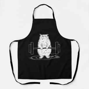 Tablier Chat Deadlift Powerliflifting Kitty Muscle Cute Ch