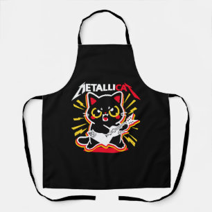 Tablier Chat Drôle Rock 90s Miaou Pour Groupe De Musique D