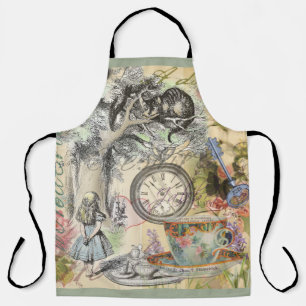 Tablier Chat du Cheshire Alice au Pays des Merveilles Clas