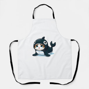 Tablier Chat en costume Orca