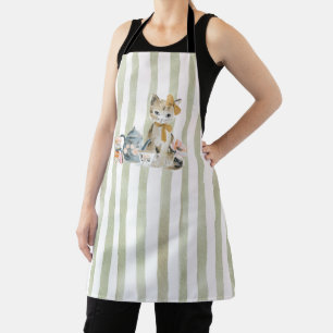 Tablier Chat Fantaisiste Aquarelle