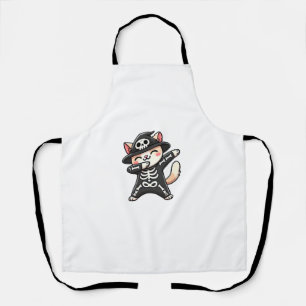Tablier Chat Halloween Squelette mignonne Chat Enfants