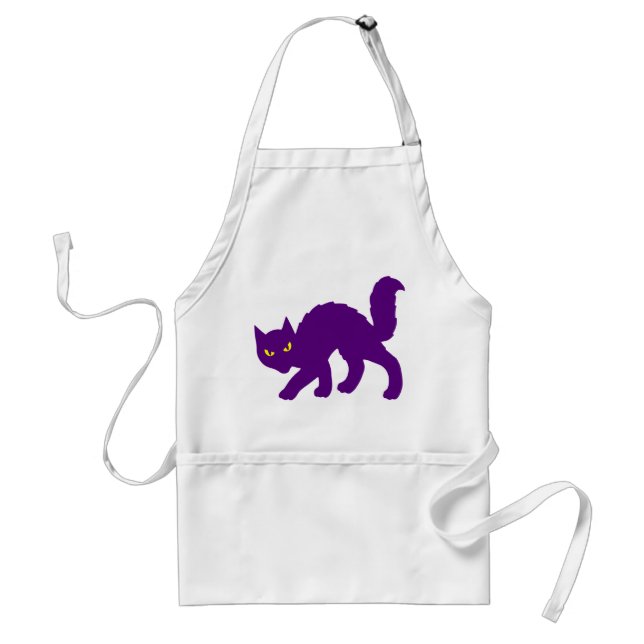 Tablier Chat Kitty Halloween Effrayant Méchant (Devant)
