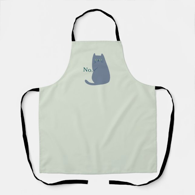 Tablier Chat malicieux drôle (Recto)