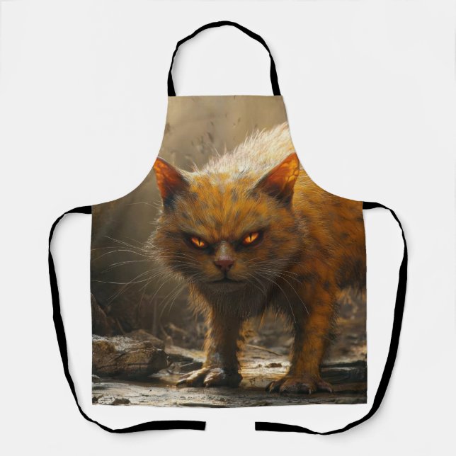 Tablier Chat monstre  (Recto)