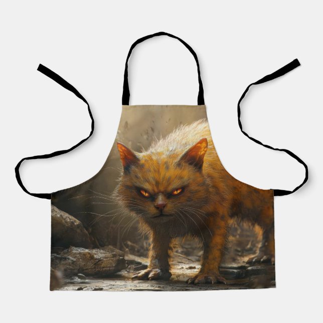 Tablier Chat monstre  (Recto)
