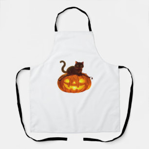 Tablier Chat noir et Citrouille - Halloween magique Éffray