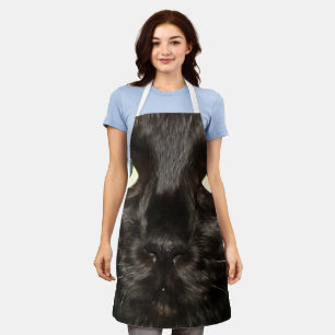 Tablier Chat Noir Gorgeous Artistique Portrait pour animal