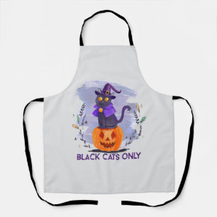 Tablier Chat noir uniquement