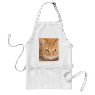 Tablier Chat orange