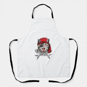 Tablier Chat Pirate Boys Hommes Jolly roger Drapeau Crâne