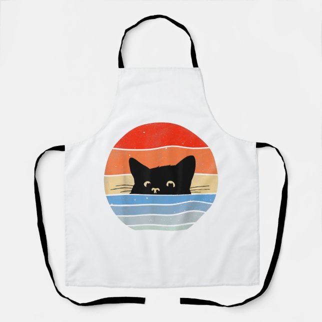 Tablier Chat Rétro, Amoureux des Chats, Propriétaire de Ch (Recto)