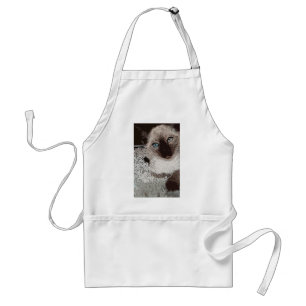 Tablier chat siamois animal de compagnie familier art fami