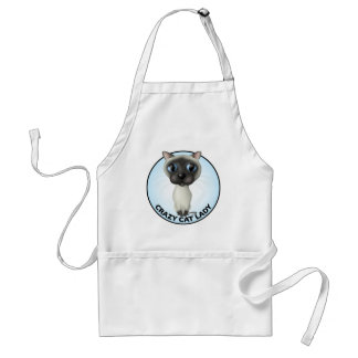 Tablier Chat siamois - Madame folle de chat
