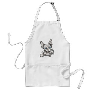 Tablier Chat Sphynx sans poils 