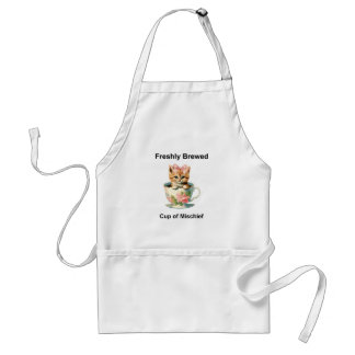 Tablier Chat Whimsical