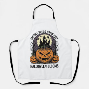 Tablier Château de citrouille d'Halloween Vintage T-shirt 