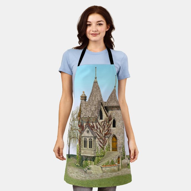 Tablier Château de Conte de Fées Cadeau de Fantaisie et d' (Porté)