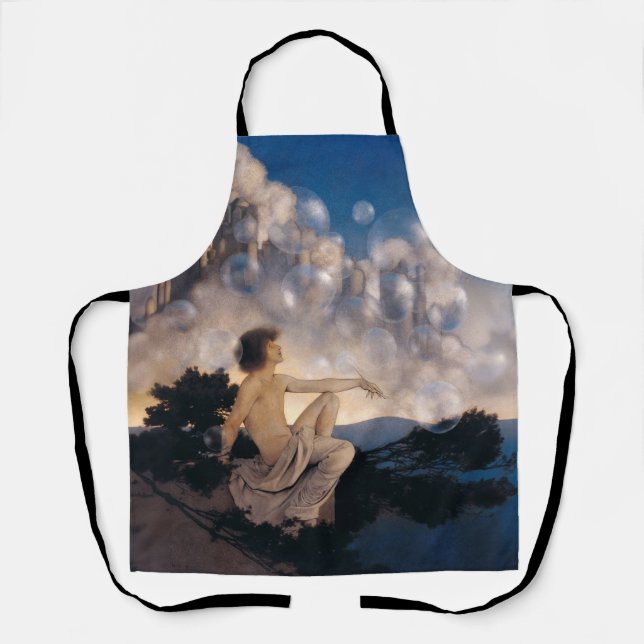 Tablier Châteaux en Espagne de Maxfield Parrish 1904 Fanta (Recto)