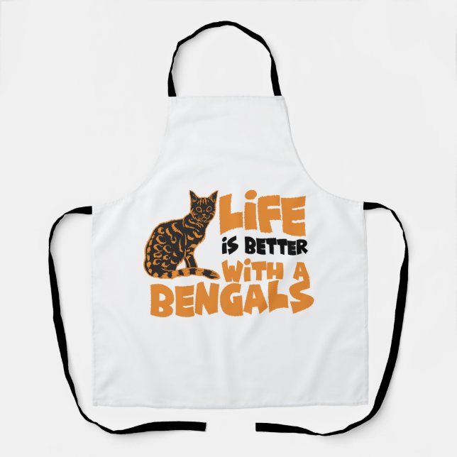 Tablier chats Bengal    (Recto)