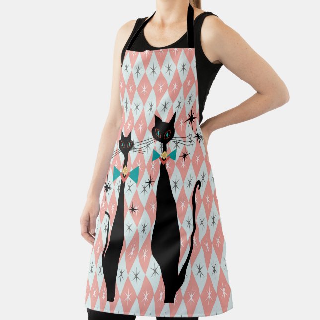 Tablier Chats Cool modernes de l'ère rétro atomique du mil (Insitu)