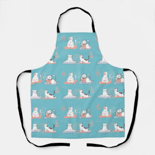 Tablier Chats de yoga