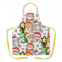 chats mignons casquette père Noël noël