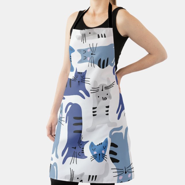 Tablier Chats mignons Motifs sans couture (Insitu)