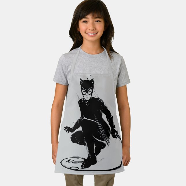 Tablier Chatte Encre Brosse Pose (Insitu)