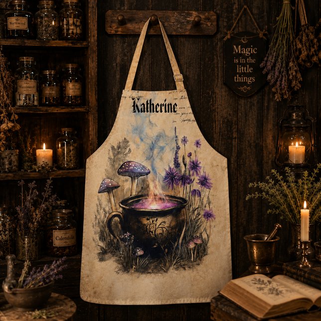 Tablier Chaudière Botanique Herbal Magique (Créateur téléchargé)