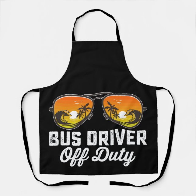 Tablier Chauffeur de Bus Hors Service Lunettes de Soleil D (Recto)