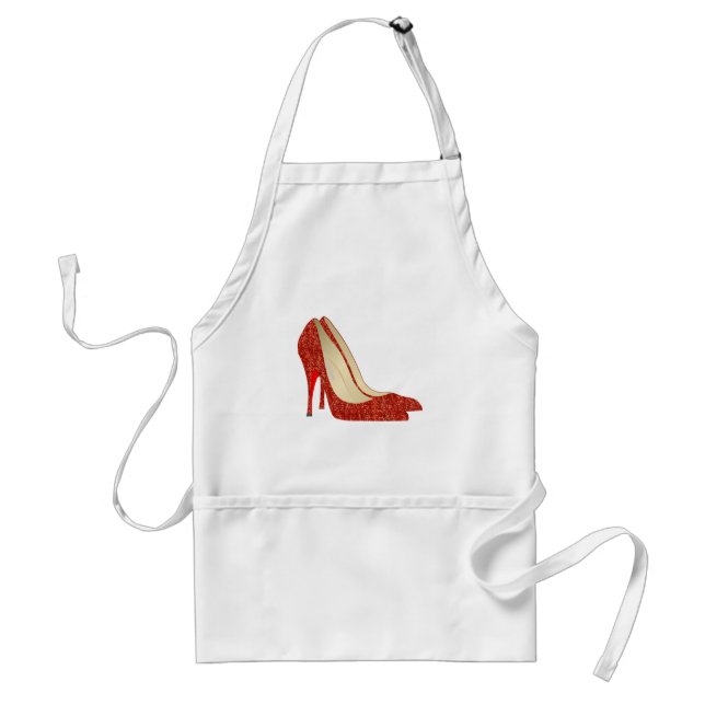 Tablier chaussons rubis (Devant)