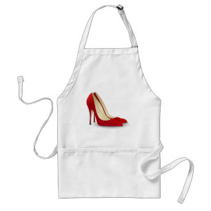 Tablier chaussures à talon rouge