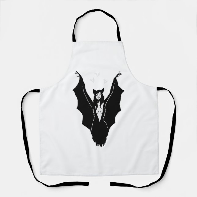 Tablier Chauve-souris Halloween Conception de costume pour (Recto)