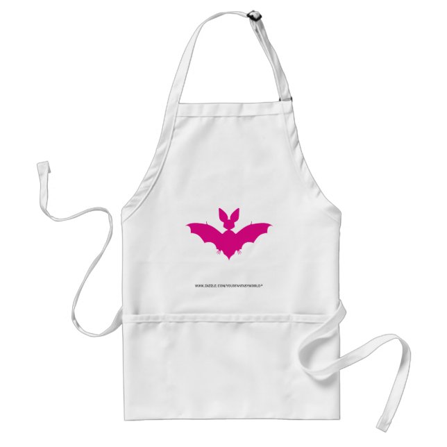 Tablier Chauve-souris rose goth mignon effrayant (Devant)
