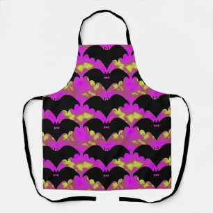 Tablier Chauves-Basses Et Vaches Rose Jaune