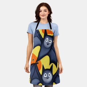 Tablier Chauves-souris et Citrouilles