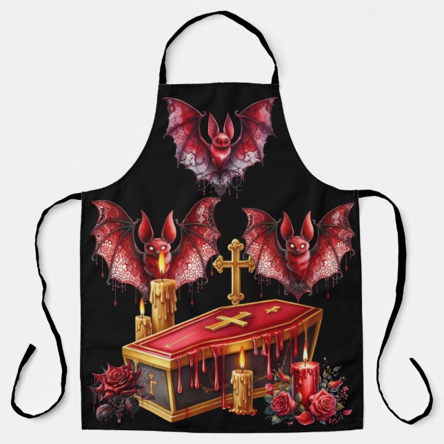 Tablier Chauves-souris vampires (Recto)