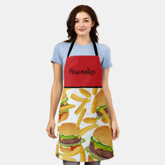 Tablier Cheeseburger & Fries Apron