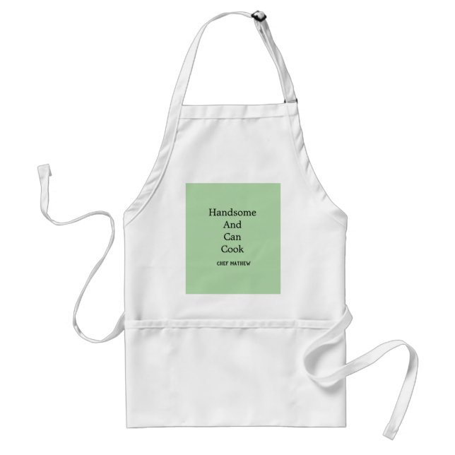 Tablier Chef beau et peut cuisiner simple cuisine moderne (Devant)