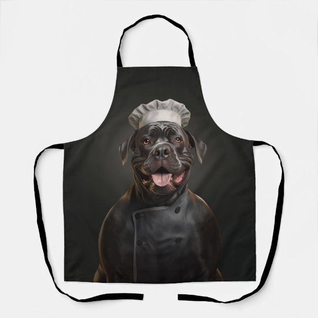 Tablier Chef Chien de Cane Corso (Recto)