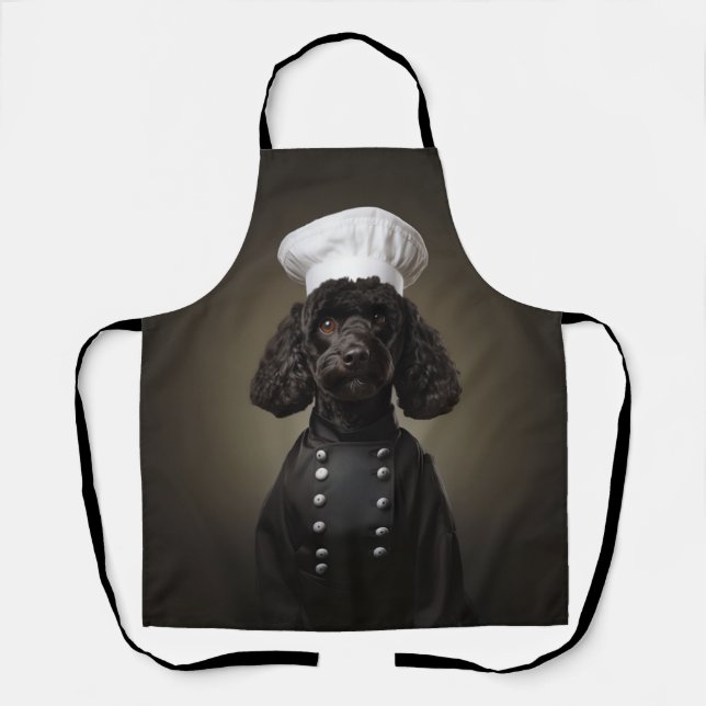 Tablier Chef chien de caniche (Recto)