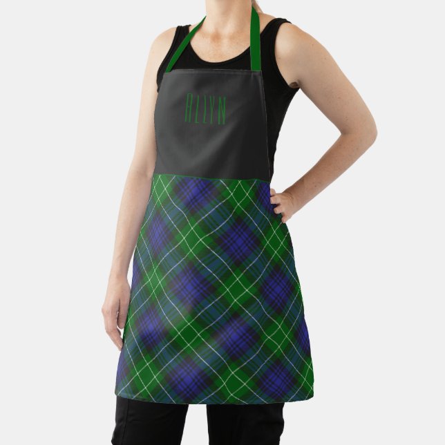 Tablier Chef Clan Abercrombie Tartan Nom du plan (Insitu)