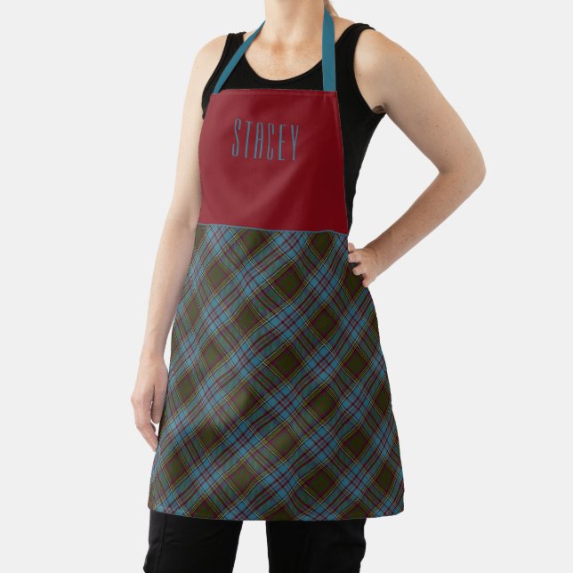 Tablier Chef Clan Anderson Tartan Nom du plan (Insitu)