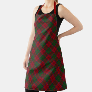 Tablier Chef Clan Grant Tartan Plaid Motif